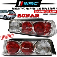 Sonar Honda Civic 1988 - 1991 SH3 EF9 ( 2 Door ) Diamond Tail Lamp