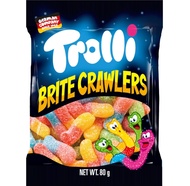 โทรลลี่ เยลลี่รูปหนอนTrolli Gummy Brite Crawlers 80g