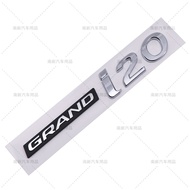 3D ABS GRAND i10 i20 i30 i40 Letter Labels Emblem Car Rear Boot Refit Trunk Sticker Auto Fender Side