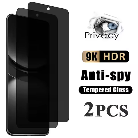 2Pcs Anti-Spy Privacy Tempered Glass for Huawei Nova 12 Lite 11 SE 11i 8i 7i 5T Y9 Prime 2019 Y8P Y7