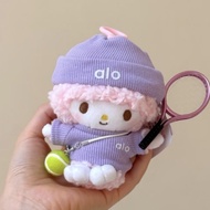 GANTUNGAN Padel My Melody Alo Purple Tennis Keychain Plushie My Melody Tennis/ Cute Sanrio Bag Keych