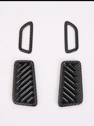 aihei Trim 2 ชิ้น Car Center คอนโซล Air Conditioner Vent Outlet ตกแต่ง 3d ชิ้นส่วนสำหรับ Toyota Rav4