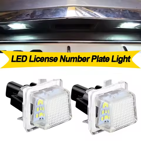 2PCS For Benz W204 2D/4D/5D W216 W218 W212 W221 W222 CLA W231 C117 W166 R172 LED Number License Plat