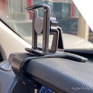 Pemegang Telefon Kereta Sokongan Navigasi Papan Pemuka Cermin Cermin Belakang Berbilang Fungsi Plat 