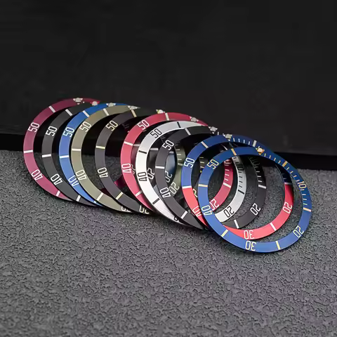 39.7*32.8mm Matte Aluminum Bezel Insert for Tudor Pelagos 39 LHD FXD Watch Case Men Diving Watches R