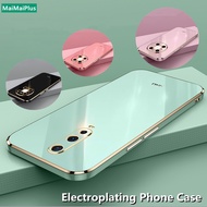 Casing Oppo A9 A5 2020 A83 R17 R15 F9 F11 Pro R11S R11 Plus Luxury Electroplating Soft 6D Phone Case Cover