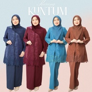 MODERN LACE ORGANZA KURUNG SAGE GREEN EMBROIDERED KURUNG TUNANG WEDDING KURUNG BUDD KURUNG