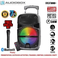 (READY STOCK) Audiobox BBX800TWS Bluetooth trolley speaker FREE WIRELESS MIC