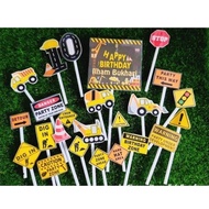 Construction Topper Cake 5inch cake atau 6inch