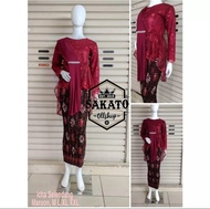 REAL PICT!!! KEBAYA TILLE MODERN MODEL TERBARU 2021 SELENDANG DIBAHU SAMPING ROK PLISKET BATIK/Atasa