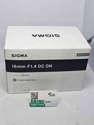 清貨價 Sigma 16mm F1.4 DC DN Contemporary for Fujifilm X Mount 全新
