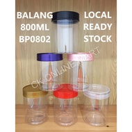 PLASTIC CAKE JAR 800ML BP0802