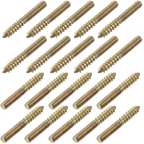20Pcs M4 M6 Hanger Bolt 25mm 30mm 35mm 40mm 50mm 60mm Length Double Headed Bolt Screw Carbon Steel f