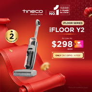 Tineco iFloor Y2 Cordless Floor Washer Wet Dry Vacuum Cleaner | Anti-Tangle | 30 Mins Runtime | Auto