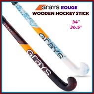 *New Design* Grays Rogue Fibreglass Reinforced Hybrid Wooden Hockey Stick Hoki Senior Junior