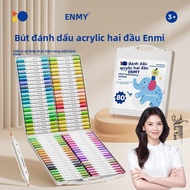 ENMY New Version Upgraded Small White Box Washable Double-Headed Acrylic Marker Acrylic Marker Pen
