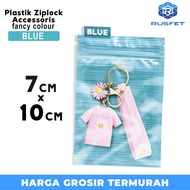 ZIPLOCK BAG Clip Plastic 7cm x 10cm BLUE Delkochoic Accessories Packaging