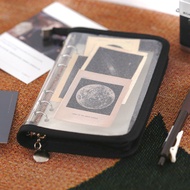 Pvc Notebook Handbook Binder Loose Journal Planner Office Stationery Zip Transparent PVC Ins Wind St