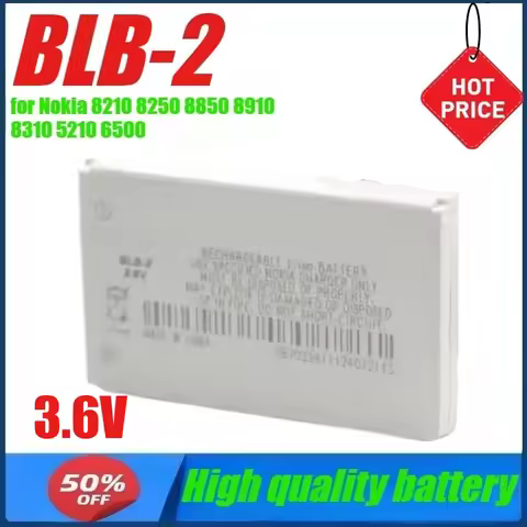 3.6V BLB2 BLB-2 Battery for Nokia 8210 8250 8850 8910 8310 5210 6500 6590 6510 3610 8270 8910i 7650 