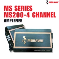 MOHAWK Car Amplifier/Car Power Amplifier (MS-200.4) MS-Series 4 Channel Amplifier Car Power Amplifie