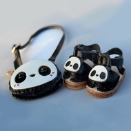 Ob11 Panda Clothes Shoes Set