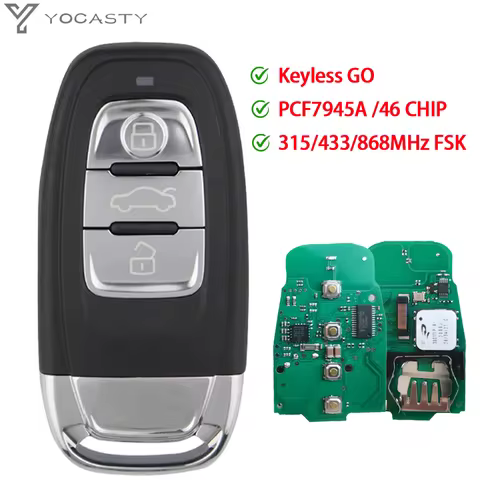 YOCASTY 4G0959754J 8T0959754K Keyless Smart Key For Audi A4 A5 A6 A7 S5 4H0959754F 4G0959754F 2010 2