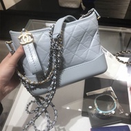 sling bags✎۩【Wansheng Auction】Chanel/Chanel Stray Bag Blue Small Shoulder Bag Messenger Bag Women s
