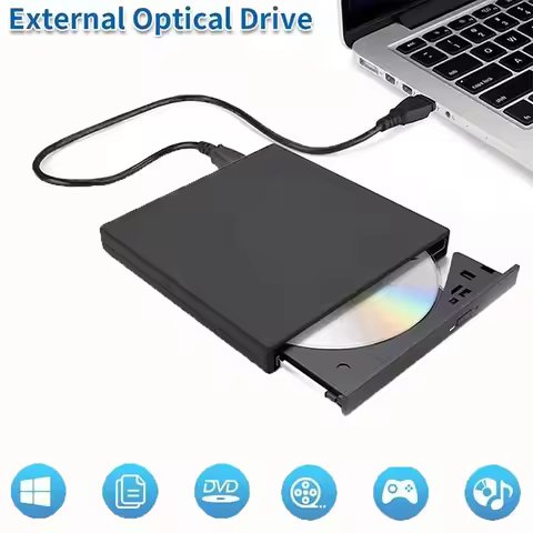 USB External CD DVD Reader CD/DVD/CD-RW Drive USB External Disk Drive CD-ROM DVD-ROM Optical For Lap