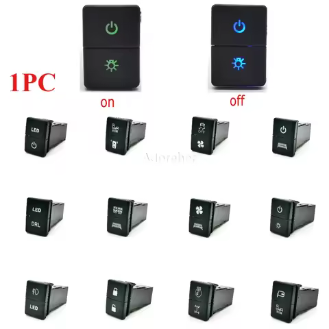 1PC Car Double Up and Down Arrows BSM Radar Auto Light BSM Switch Button with Wire For Toyota Camry 