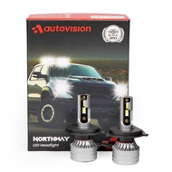 Autovision Northway 12V 30 Watt 5700K H4 LED Car Light Bulb