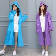 Jas Hujan EVA Tebal Poncho Warna Polos Model Korea Murah