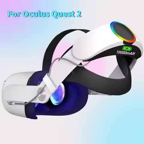 Elite Strap whith Battery For Oculus Quest 2 VR Headset Adjustable Head Strap 10000mAh Power Bank fo