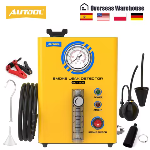 AUTOOL SDT203 Car Smoke Leak Detector EVAP Pipe Smoking Generator Pipe Leakage Analyzer Tester EVAP