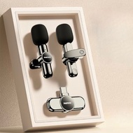 ONE-TO-TWO Creative Lifestyles  Live-Stream Wireless 2 mic MicrophoneType - C REMAX 一拖二 無線直播收音麥克風 無線