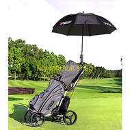 NEW GOLF TROLLEY 4 WHEEL FOLDABLE GOLF troli 4 roda dilipat - manual brake system and umbrella bottl