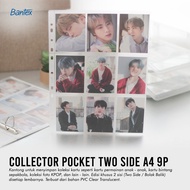 Bantex Collector Photocard Sleeve 9P 2 Sides A4 5 Sheets