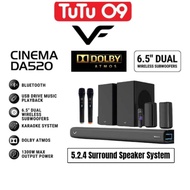 Vinnfier VF Hyperbar Cinema DA520 1300W Dolby Atmos 5.2.4 Soundbar with Bluetooth Karaoke System Spe