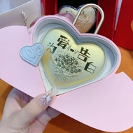 捡漏999Gold 999 Gold Love Cake Ornaments Birthday秒杀