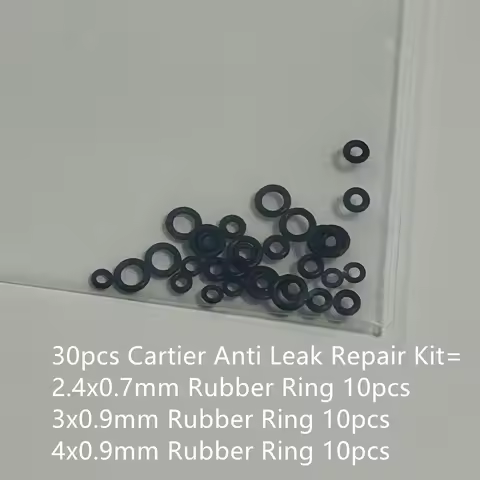 30pcs/Lot Prevent Gas Leak Rubber O-Ring Repair Kit For Cartier Lighter Anti Leak Inner Spare Rubber