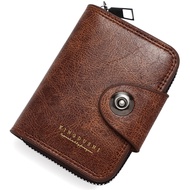 Mens Large Capacity Zipper Card Holder Anti NFC RFID Card Holder Wallet Zipper Coin Holder