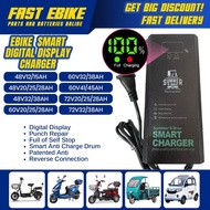 Ebike Smart Intelligent Battery Charger 60V32ah 60v20ah 48v12ah 48v20ah 48v32ah For Lead Acid QCJA