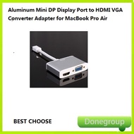 Aluminum Mini DP Display Port to HDMI VGA Converter Adapter for MacBook Pro Air