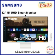 SAMSUNG S32BM801UE 32" 4K UHD Monitor with Smart TV Experience and Iconic Slim Design LS32BM801UEXXS (Global Cybermind)