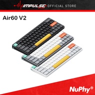 NuPhy Air60 V2 Ultra-thin Bluetooth Wireless Mechanical Keyboard 60% RGB Backlit Mechanical Gaming K