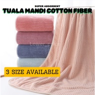 TUALA MANDI DEWASA COTTON FIBER SERAP AIR BATH TOWEL COTTON 70x140cm 80x160cm READY STOCK