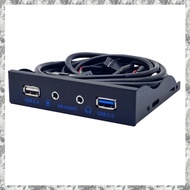 [I O J E] USB 3.0 Hub PC Front Panel Adapter for PC 20 Pin 3.5" Floppy Bay Black