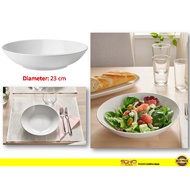 IKEA-GODMIDDAG Deep plate, white, 23 cm