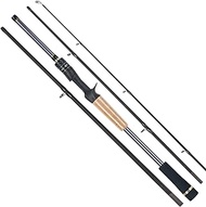 MINISTOREAM Travel Fishing Rods, 4 Piece Fishing Pole,Surf Casting/Spinning Rod,Ultralight Fishing Baitcasting Rod 7ft for Saltwater Trout, Bass, Walleye, Pike