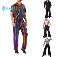 【promotion】70s Disco Costume Cosplay Costumes Vintage Men Music Party Outfits