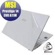 【Ezstick】MSI Prestige 14 Evo A11M A11MO 二代透氣機身保護貼 DIY 包膜